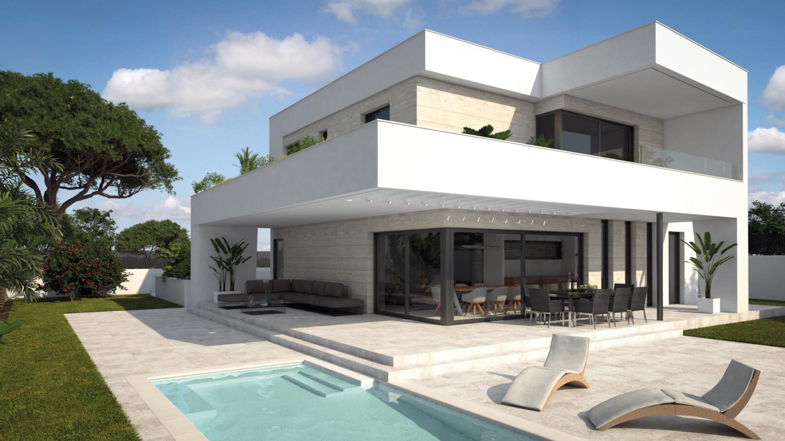 Proyecto de vivienda en ejecución