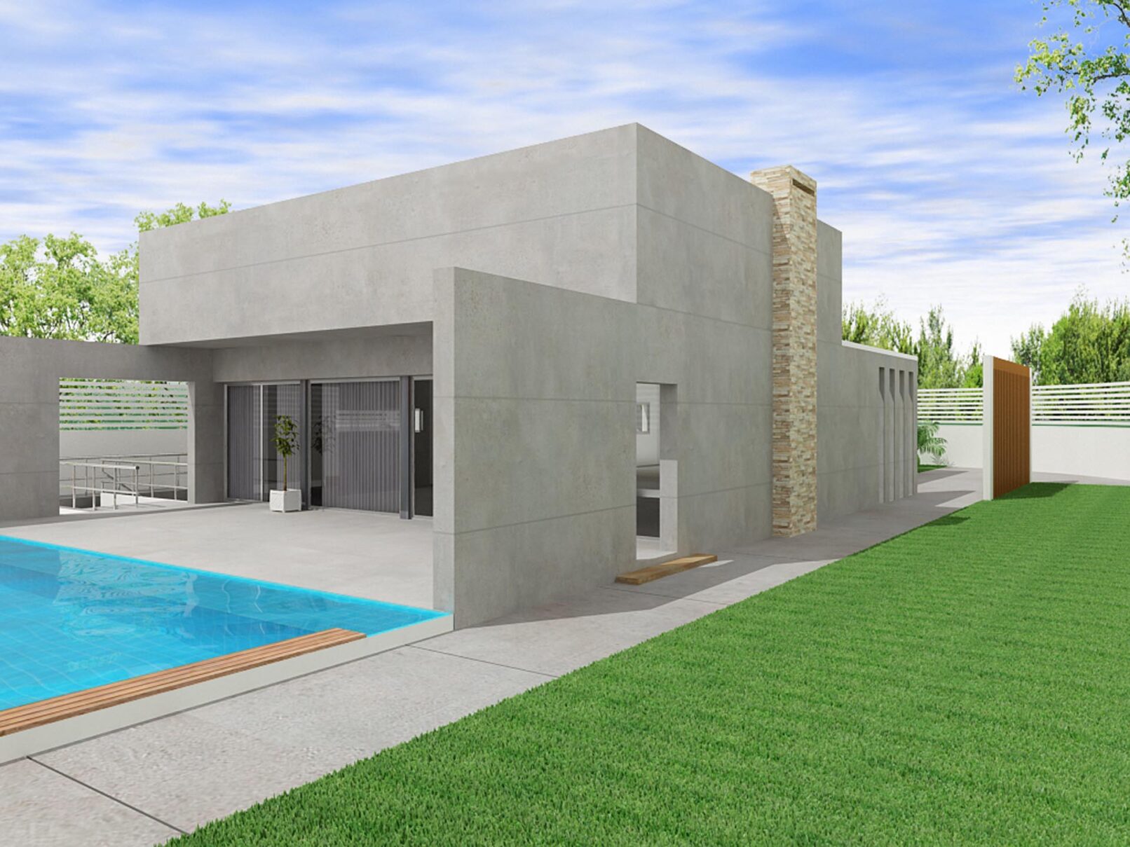 Proyecto de vivienda en ejecución